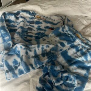 Aviator nation Blue Tie-Dye Sweatshirt and Pants Set, xs